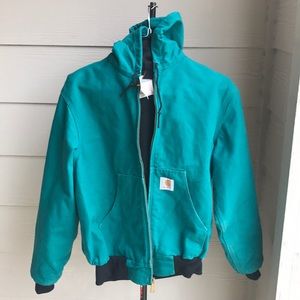 Vintage Carhartt Men’s Jacket Aqua Green